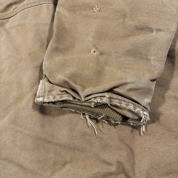 Vintage Distressed Carhartt Full Swing Jacket Super Faded Size Large Patchwork - Picture 11 of 16